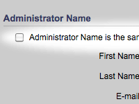 Admin/Technical Contact Information